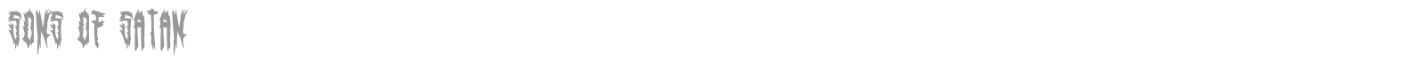 Sons of Satan font preview